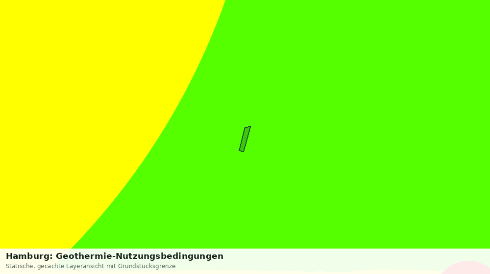 Statische Kartenansicht: Hamburg: Geothermie-Nutzungsbedingungen