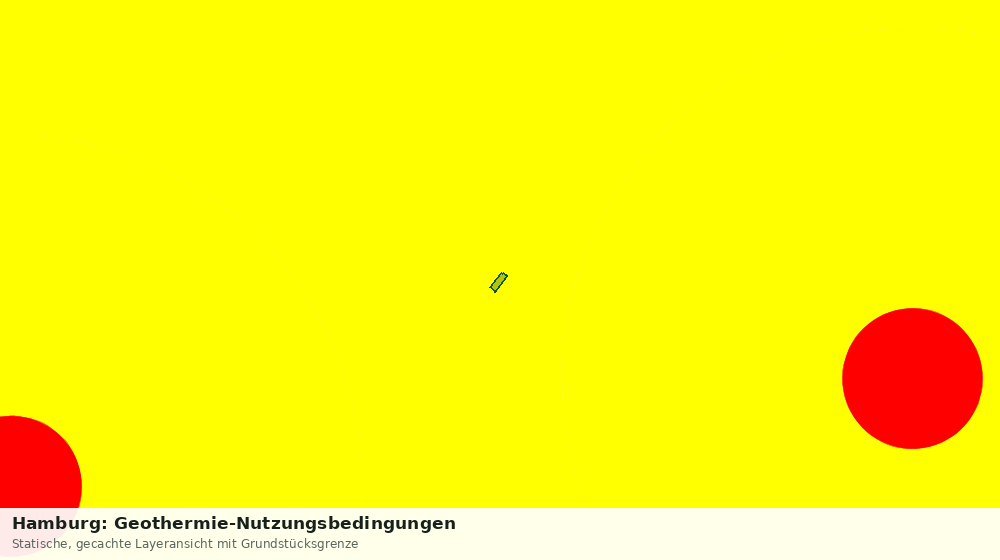 Statische Kartenansicht: Hamburg: Geothermie-Nutzungsbedingungen