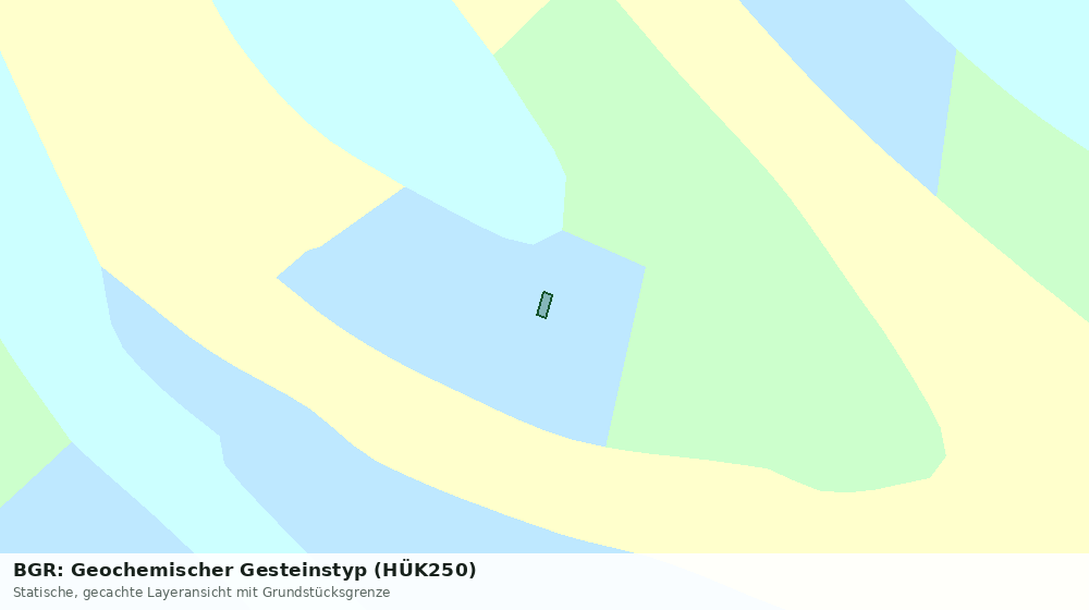 Statische Kartenansicht: BGR: Geochemischer Gesteinstyp (HÜK250)