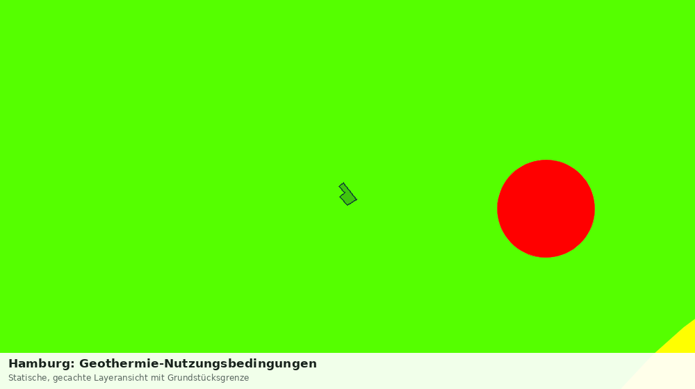 Statische Kartenansicht: Hamburg: Geothermie-Nutzungsbedingungen