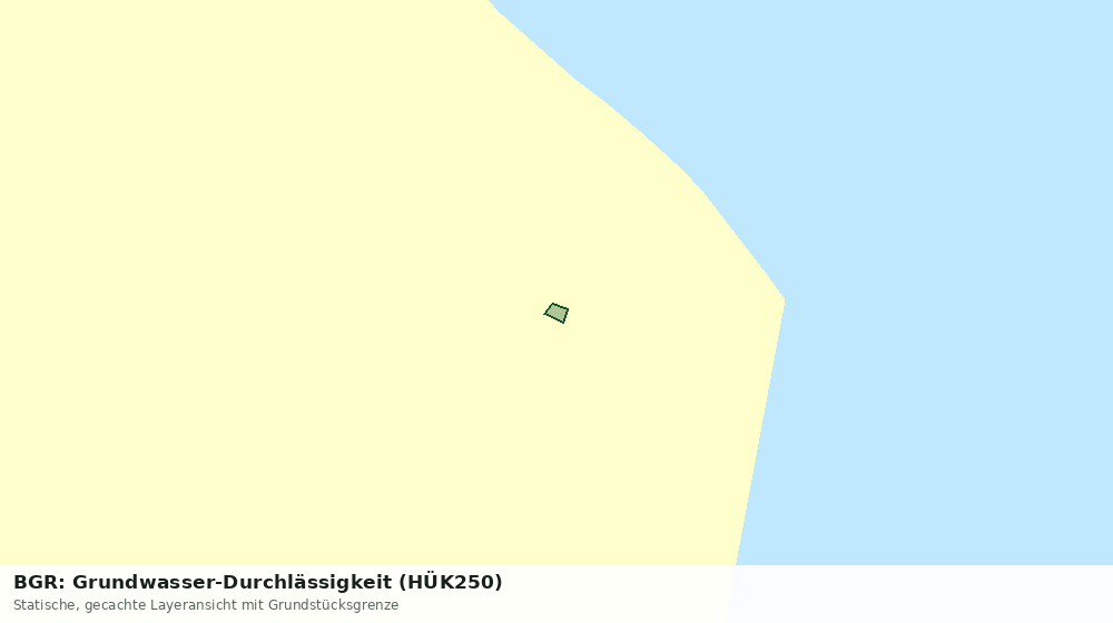Statische Kartenansicht: BGR: Grundwasser-Durchlässigkeit (HÜK250)