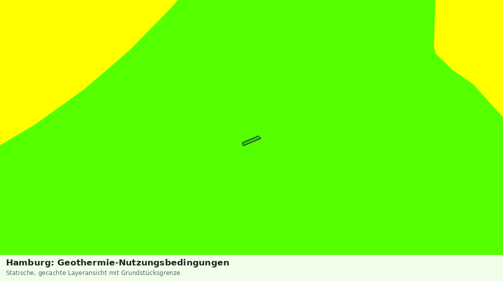 Statische Kartenansicht: Hamburg: Geothermie-Nutzungsbedingungen