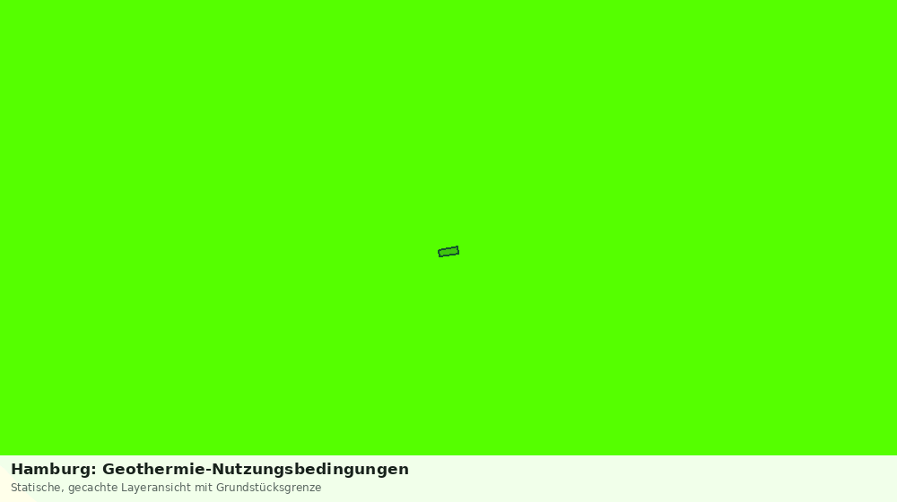 Statische Kartenansicht: Hamburg: Geothermie-Nutzungsbedingungen