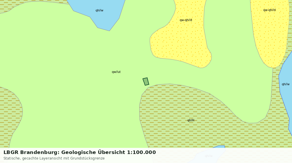 Statische Kartenansicht: LBGR Brandenburg: Geologische Übersicht 1:100.000