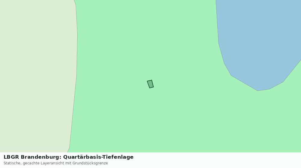 Statische Kartenansicht: LBGR Brandenburg: Quartärbasis-Tiefenlage