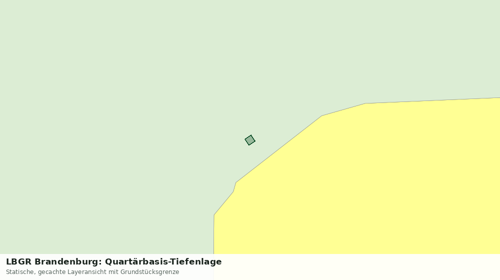 Statische Kartenansicht: LBGR Brandenburg: Quartärbasis-Tiefenlage