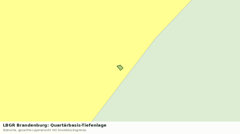 Statische Kartenansicht: LBGR Brandenburg: Quartärbasis-Tiefenlage