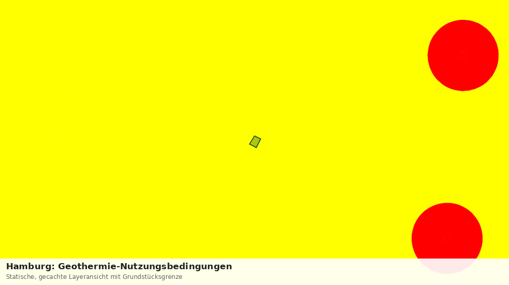 Statische Kartenansicht: Hamburg: Geothermie-Nutzungsbedingungen