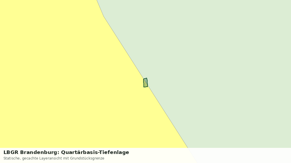 Statische Kartenansicht: LBGR Brandenburg: Quartärbasis-Tiefenlage