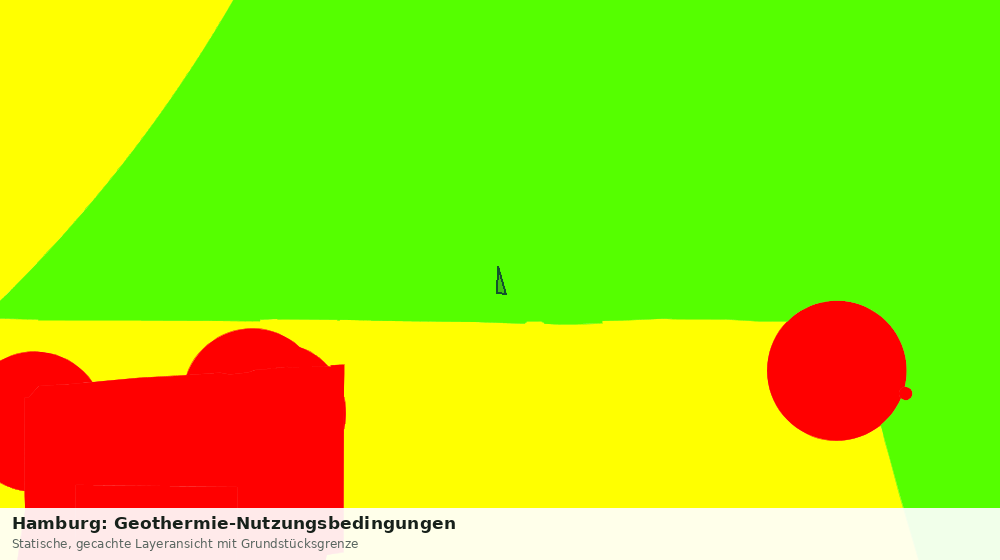 Statische Kartenansicht: Hamburg: Geothermie-Nutzungsbedingungen