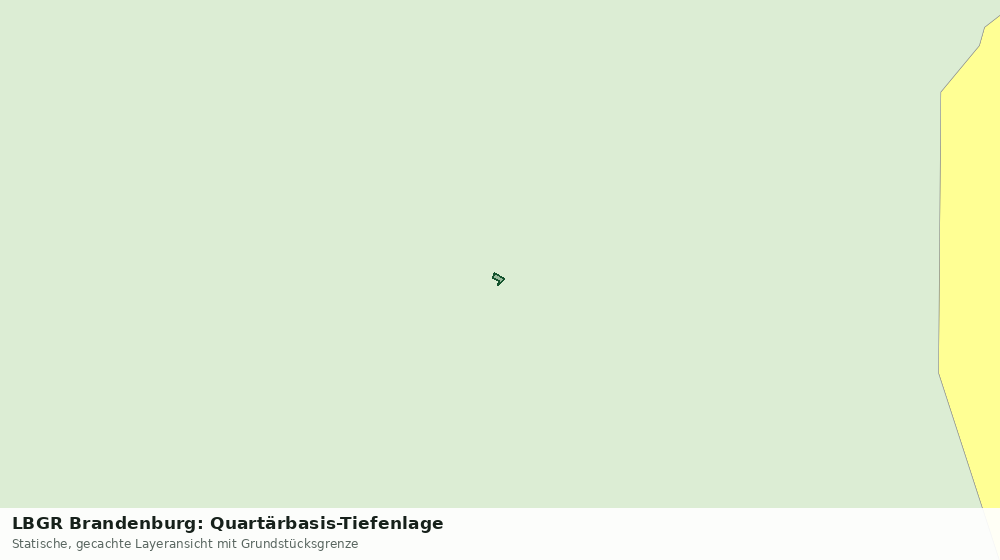 Statische Kartenansicht: LBGR Brandenburg: Quartärbasis-Tiefenlage