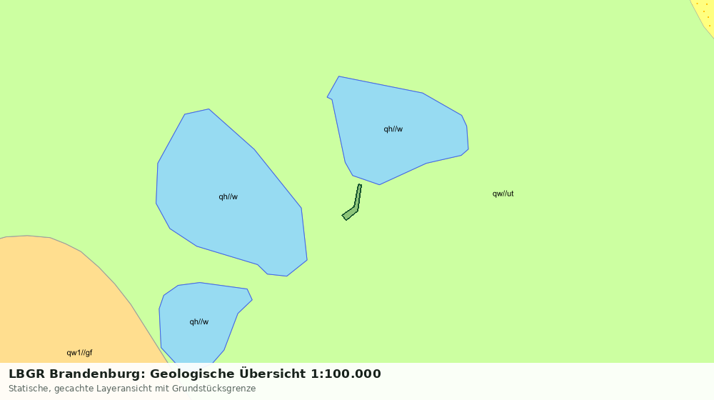 Statische Kartenansicht: LBGR Brandenburg: Geologische Übersicht 1:100.000