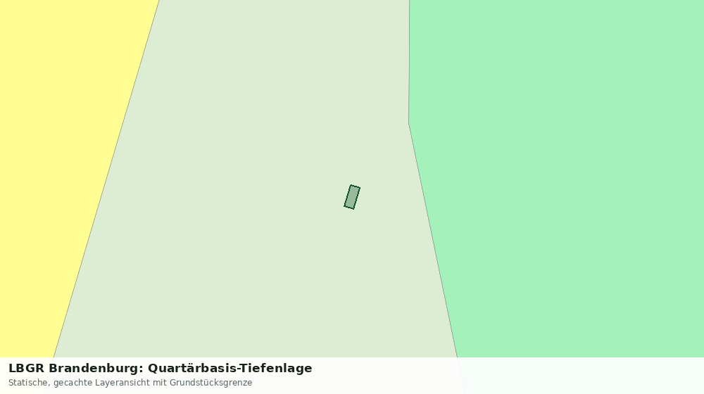 Statische Kartenansicht: LBGR Brandenburg: Quartärbasis-Tiefenlage