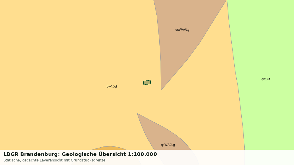 Statische Kartenansicht: LBGR Brandenburg: Geologische Übersicht 1:100.000