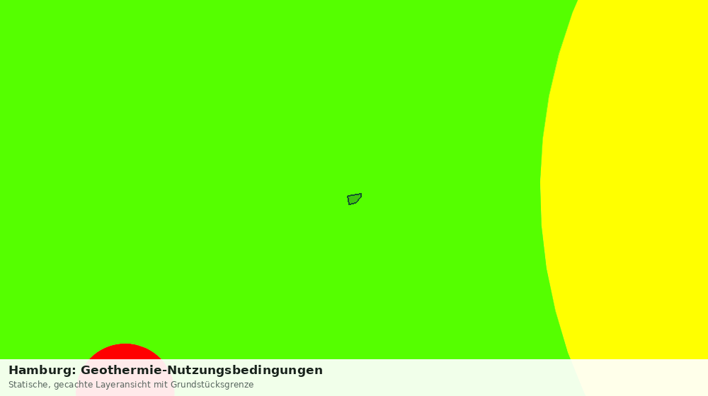 Statische Kartenansicht: Hamburg: Geothermie-Nutzungsbedingungen
