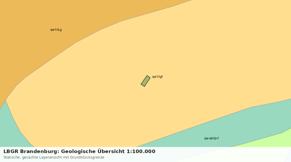 Statische Kartenansicht: LBGR Brandenburg: Geologische Übersicht 1:100.000