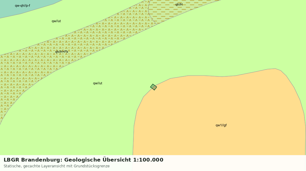 Statische Kartenansicht: LBGR Brandenburg: Geologische Übersicht 1:100.000