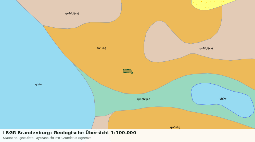 Statische Kartenansicht: LBGR Brandenburg: Geologische Übersicht 1:100.000