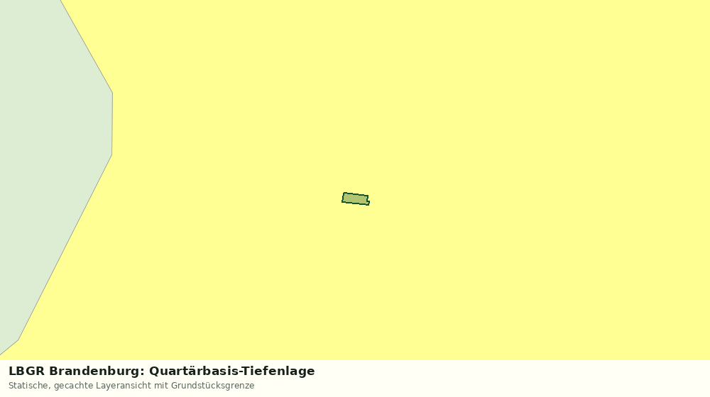 Statische Kartenansicht: LBGR Brandenburg: Quartärbasis-Tiefenlage