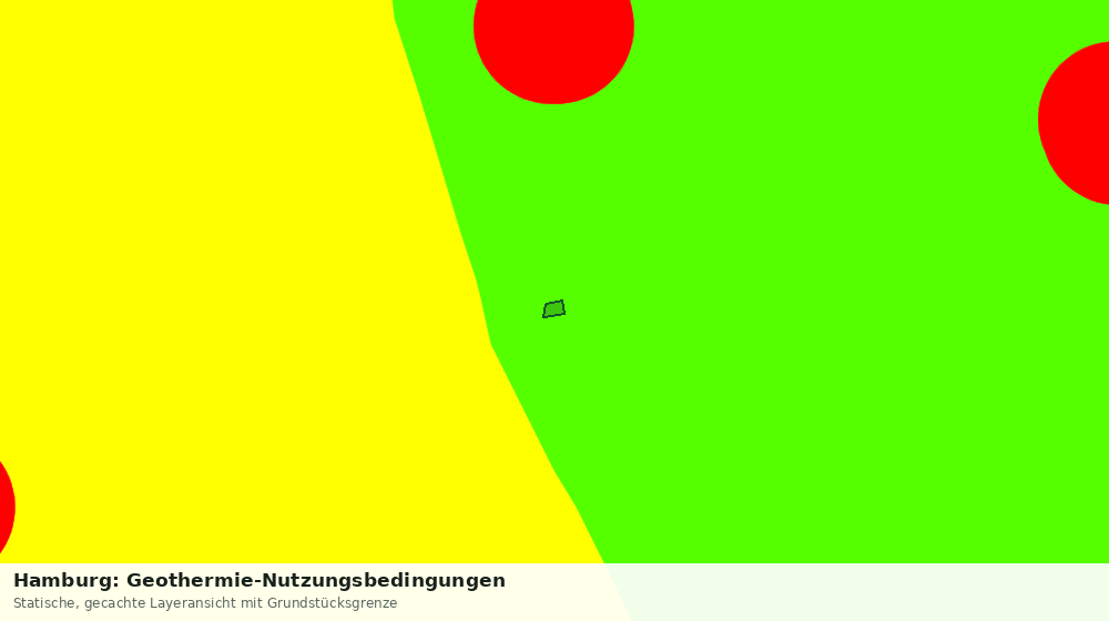 Statische Kartenansicht: Hamburg: Geothermie-Nutzungsbedingungen