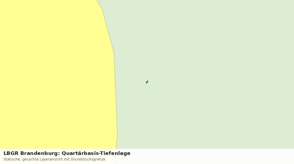 Statische Kartenansicht: LBGR Brandenburg: Quartärbasis-Tiefenlage