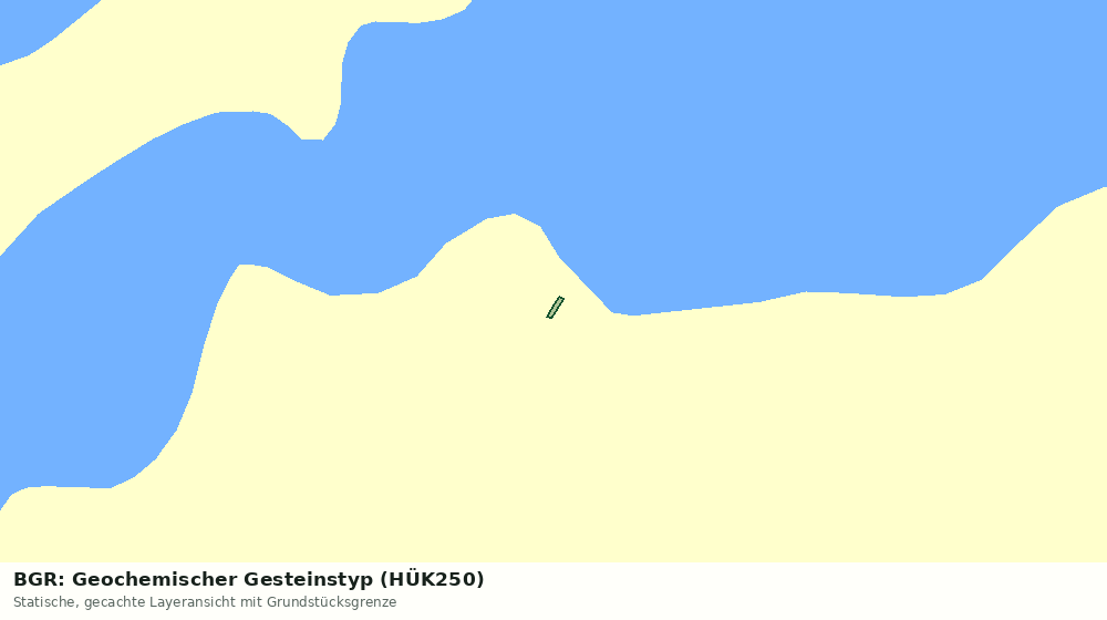 Statische Kartenansicht: BGR: Geochemischer Gesteinstyp (HÜK250)