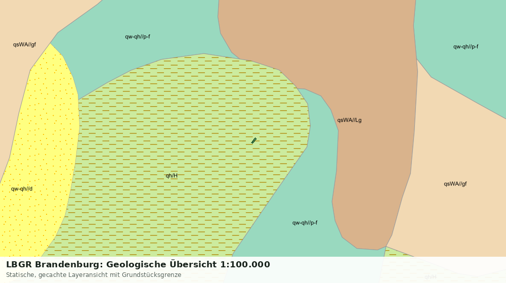Statische Kartenansicht: LBGR Brandenburg: Geologische Übersicht 1:100.000