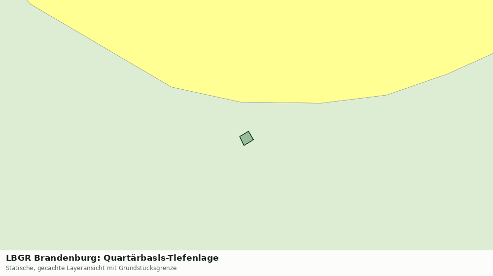 Statische Kartenansicht: LBGR Brandenburg: Quartärbasis-Tiefenlage