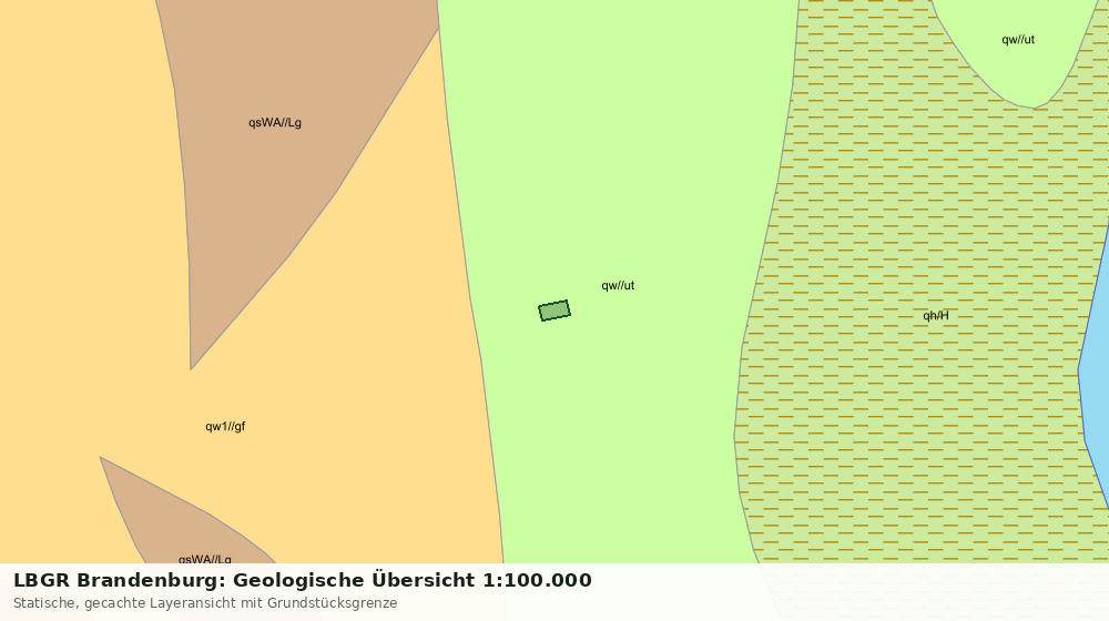 Statische Kartenansicht: LBGR Brandenburg: Geologische Übersicht 1:100.000