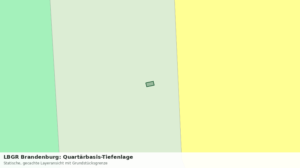 Statische Kartenansicht: LBGR Brandenburg: Quartärbasis-Tiefenlage