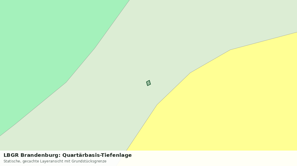 Statische Kartenansicht: LBGR Brandenburg: Quartärbasis-Tiefenlage
