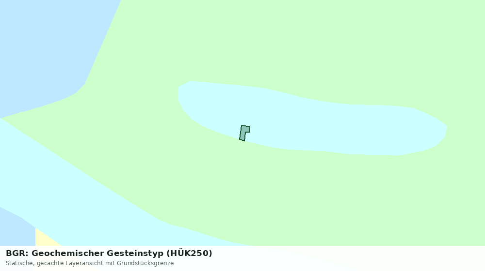Statische Kartenansicht: BGR: Geochemischer Gesteinstyp (HÜK250)