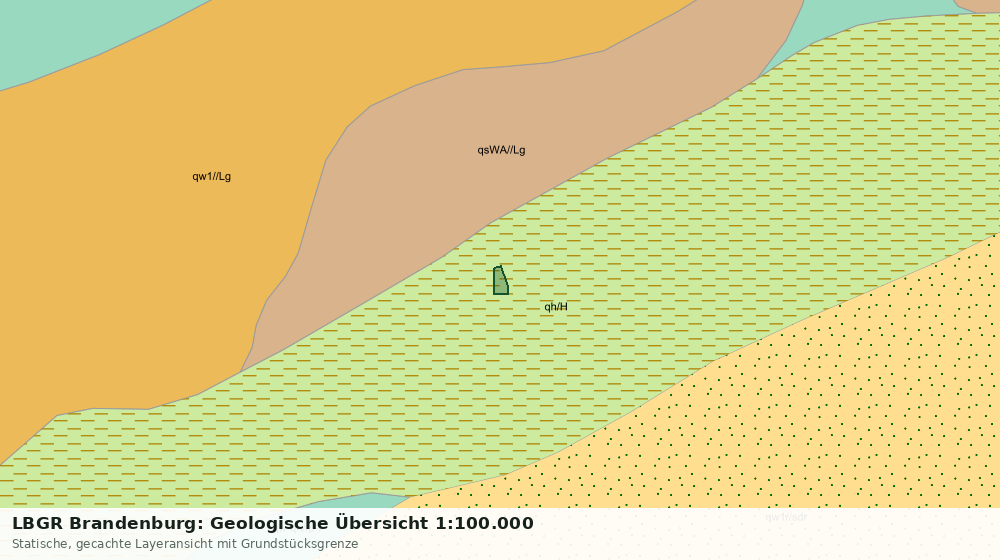 Statische Kartenansicht: LBGR Brandenburg: Geologische Übersicht 1:100.000