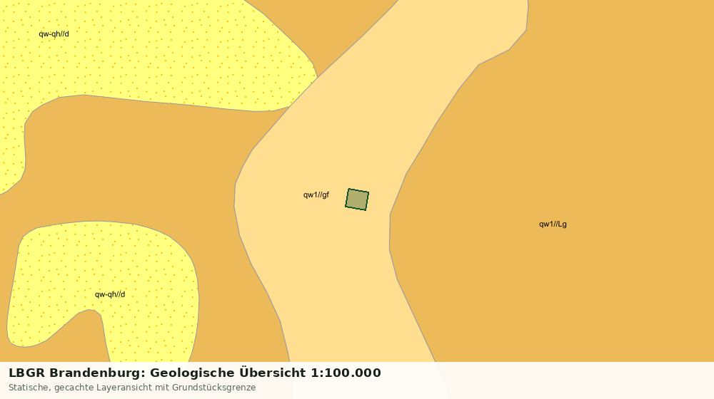 Statische Kartenansicht: LBGR Brandenburg: Geologische Übersicht 1:100.000