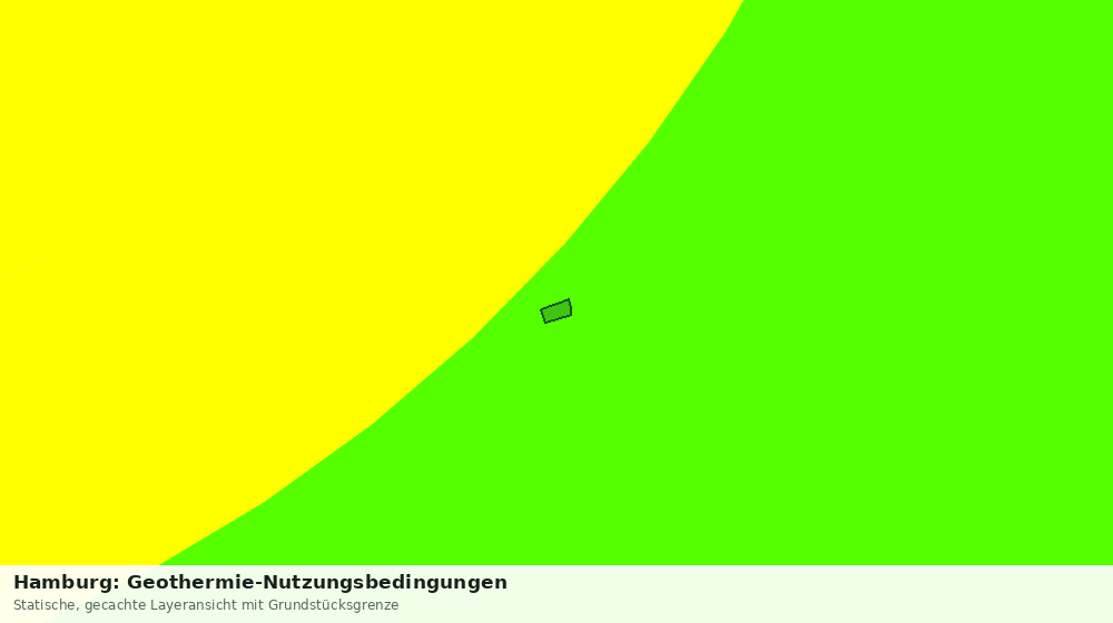 Statische Kartenansicht: Hamburg: Geothermie-Nutzungsbedingungen