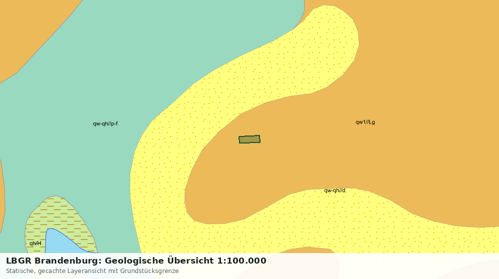 Statische Kartenansicht: LBGR Brandenburg: Geologische Übersicht 1:100.000