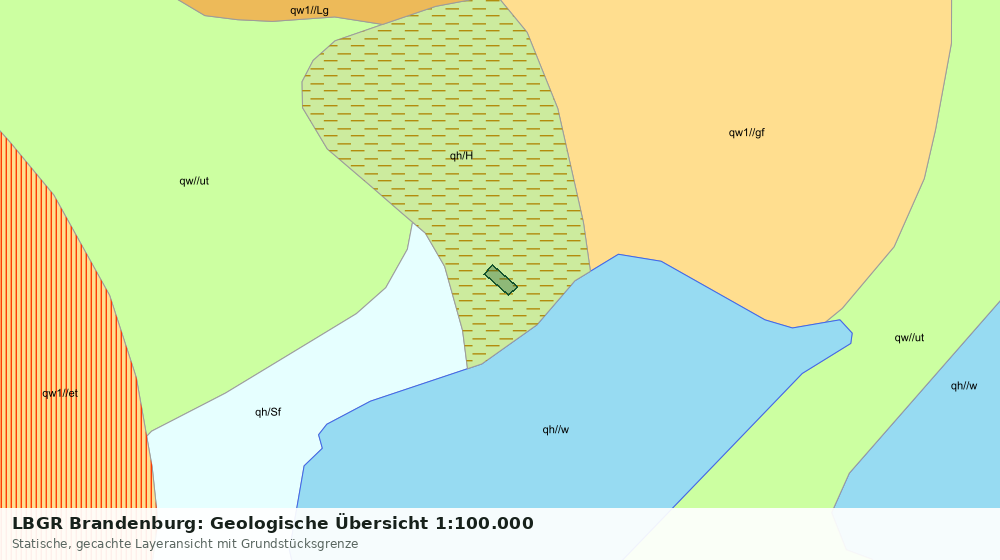 Statische Kartenansicht: LBGR Brandenburg: Geologische Übersicht 1:100.000