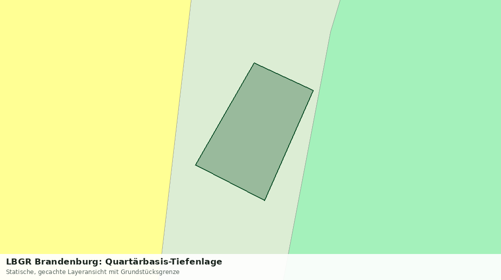 Statische Kartenansicht: LBGR Brandenburg: Quartärbasis-Tiefenlage