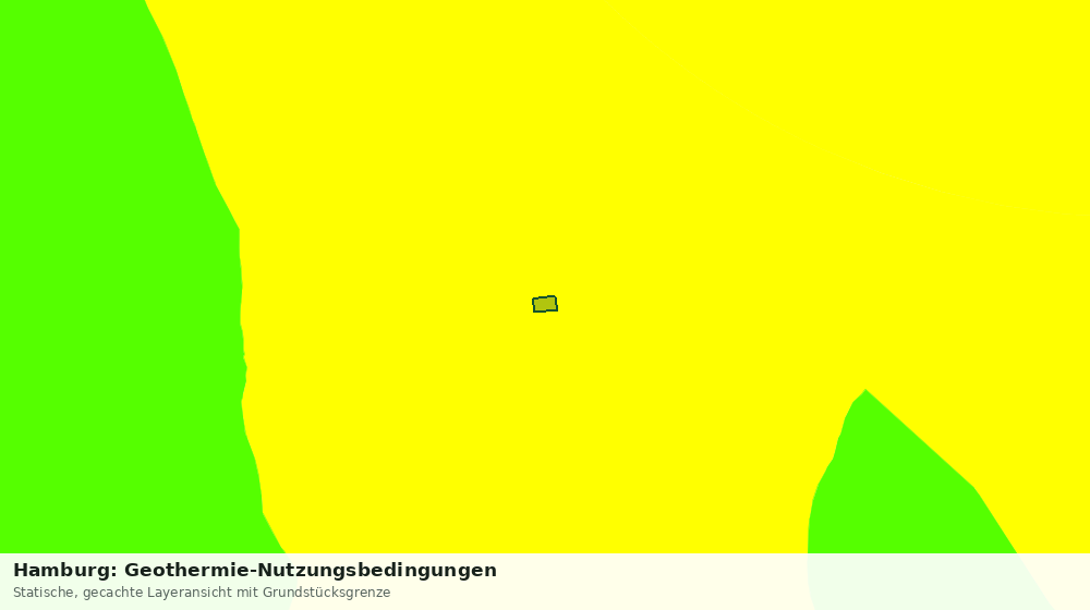Statische Kartenansicht: Hamburg: Geothermie-Nutzungsbedingungen