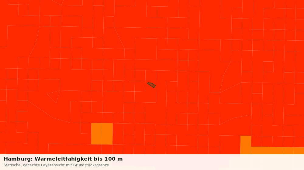 Statische Kartenansicht: Hamburg: Wärmeleitfähigkeit bis 100 m