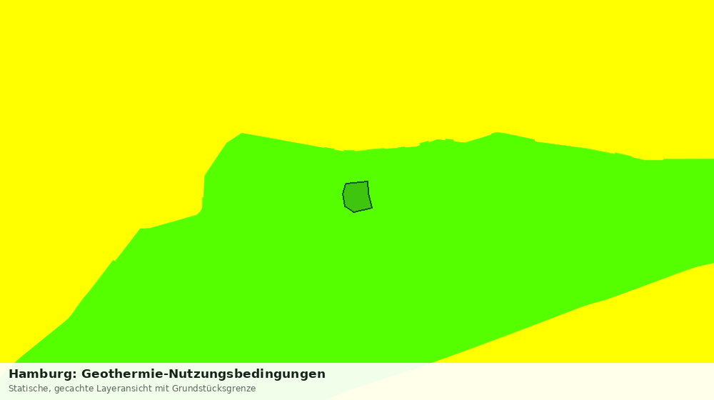 Statische Kartenansicht: Hamburg: Geothermie-Nutzungsbedingungen