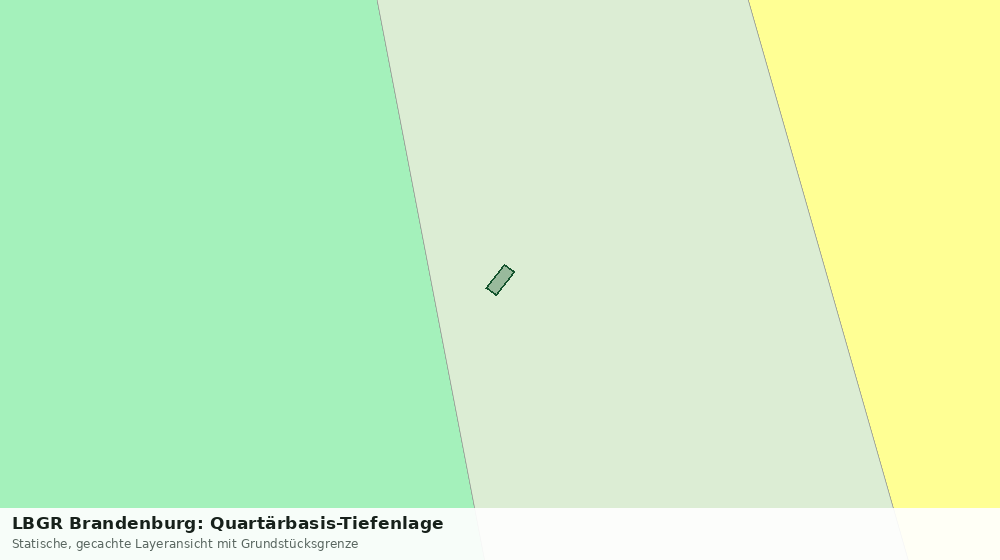 Statische Kartenansicht: LBGR Brandenburg: Quartärbasis-Tiefenlage