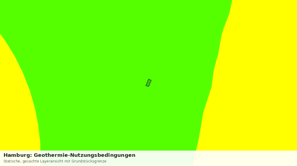 Statische Kartenansicht: Hamburg: Geothermie-Nutzungsbedingungen