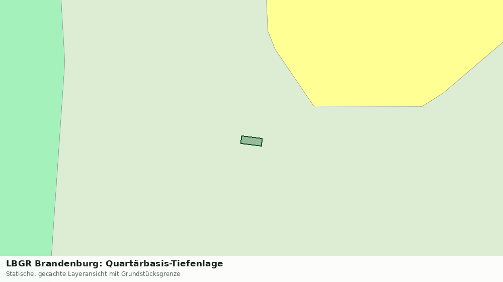 Statische Kartenansicht: LBGR Brandenburg: Quartärbasis-Tiefenlage