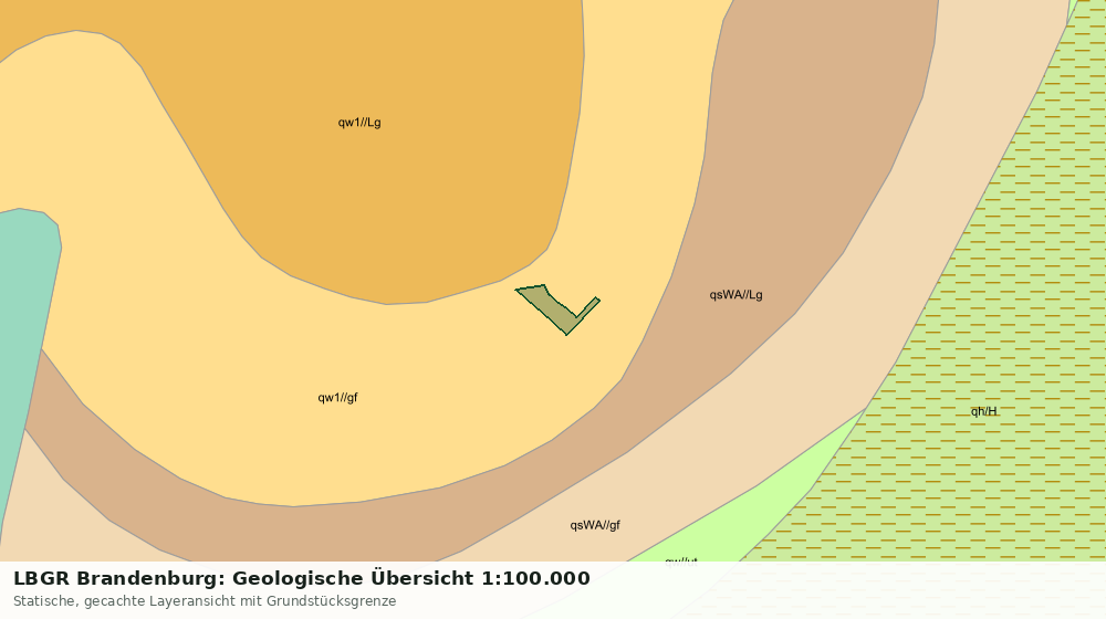 Statische Kartenansicht: LBGR Brandenburg: Geologische Übersicht 1:100.000