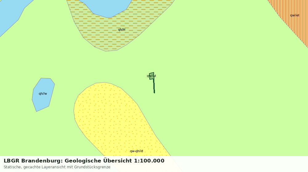 Statische Kartenansicht: LBGR Brandenburg: Geologische Übersicht 1:100.000