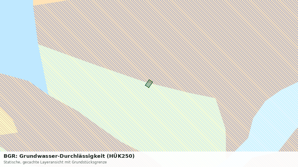 Statische Kartenansicht: BGR: Grundwasser-Durchlässigkeit (HÜK250)