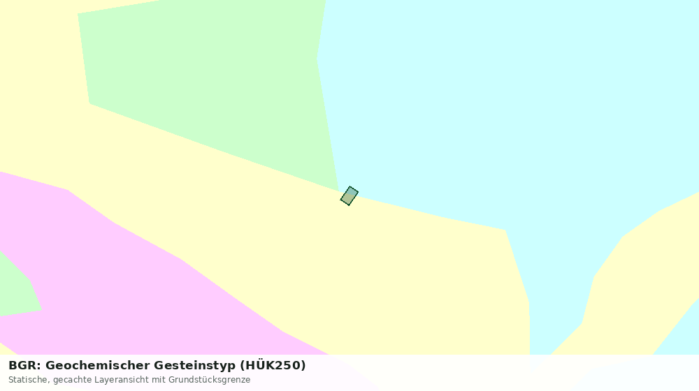 Statische Kartenansicht: BGR: Geochemischer Gesteinstyp (HÜK250)
