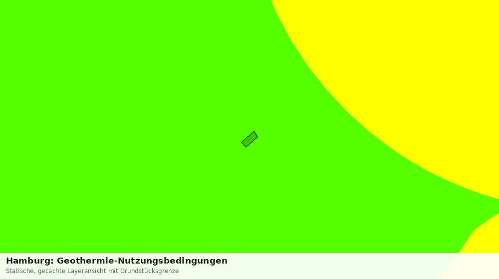 Statische Kartenansicht: Hamburg: Geothermie-Nutzungsbedingungen