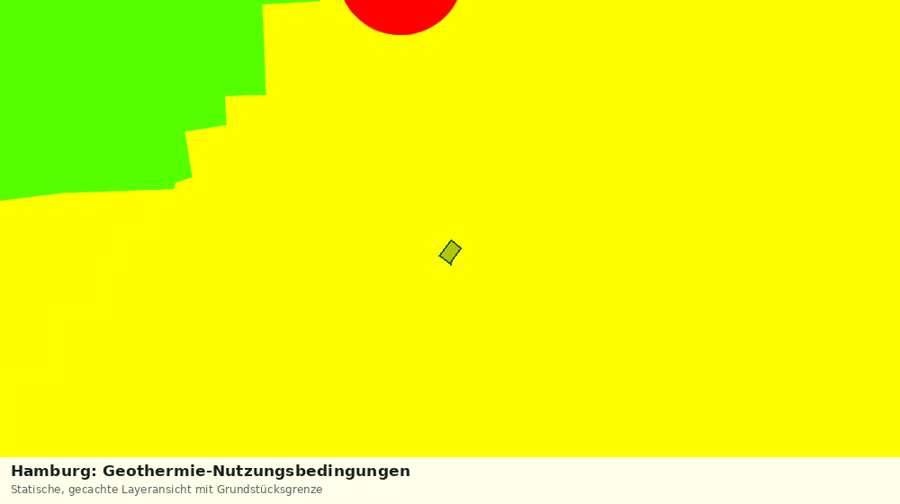 Statische Kartenansicht: Hamburg: Geothermie-Nutzungsbedingungen